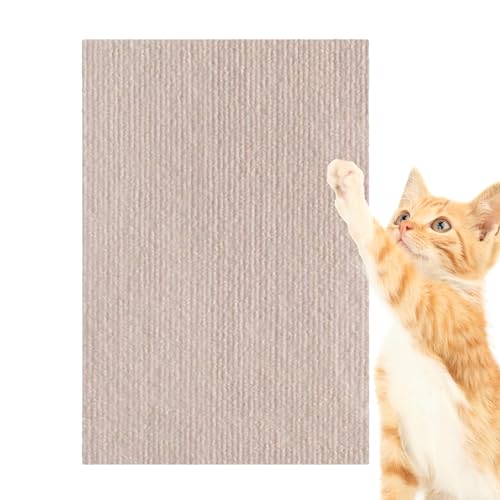 Katzenkratzmatte, Natursisal Katze, Katzenkratzmatte, Selbstklebend Katzen Couch Protector Katzenkratzpad Flach Katzen Scratcher Easy Pad Ersatz für Katzen Baum Regale von Ghjkldha