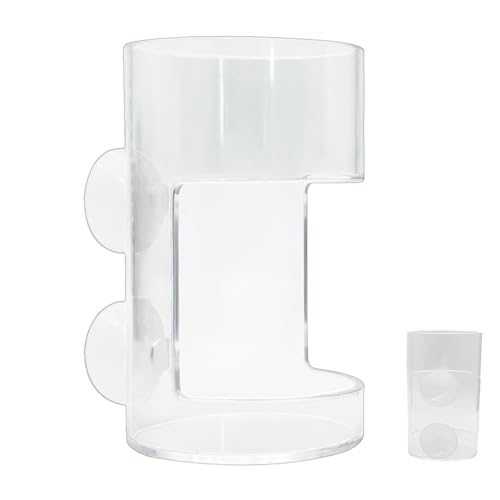 -Garnelen-Futterspender für Aquarien, transparenter Spender – Vogelfutterspender, Betta-Futterspender, Aquarium-Futterspender, Futterröhre für kleine Aquarien, Aquarium-Zubehör von Ghjkldha