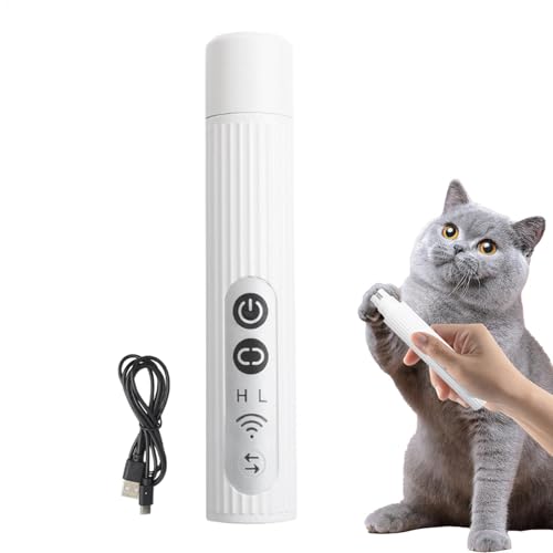 Pet Nail Grinder, Electric Rechargeable Nails Grinder, Fingernail Trimmer for Large Dogs, 15.5 x 2.9 cm Pet Grooming Tool with Light, Ideal for Dog, Cat Lovers and Easy Care von Ghjkldha