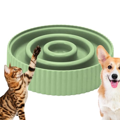 Pet Slow Feeding Puzzle Bowl | Interaktive Bloat Stop Bowl | Slow Food Bowl für Hunde und Katzen, verhindert Ersticken und fördert gesunde Essgewohnheiten, langlebiges von Ghjkldha