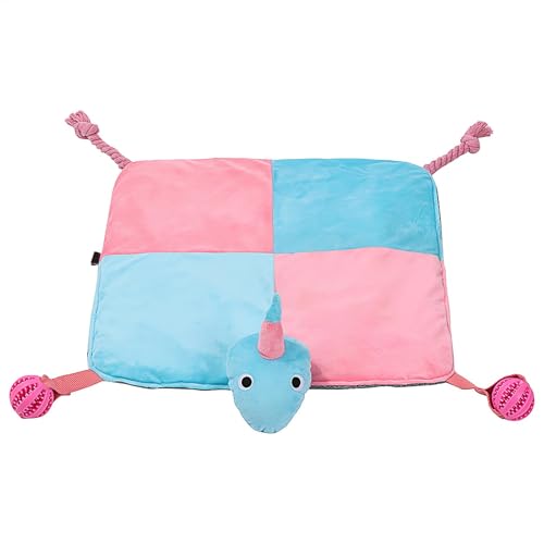 Pet Treat Mat, Colorful Bunny Sniffing, Feeding Pad, Weight 320g Interactive Slow Feeder with Food Leaking Ball Pull Rope, Ideal and Mental Stimulation Material Polyester von Ghjkldha