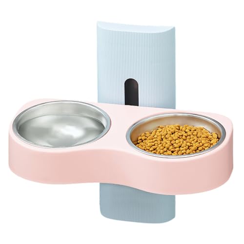 Removable Dog Bowls, Height Adjustable Removable Feeding Bowls for Pets, Multipurpose Cat Feeding Bowls with Neck Protection, Portable Pet Feeder for Dogs and Cats, Ideal for Puppies and Kittens von Ghjkldha