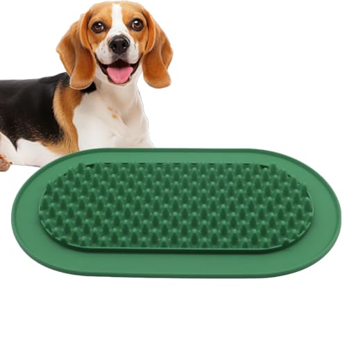 Silicone Puppy Slow Feeding Tray, Licking Mat for Dogs, Anti-Tip Slow Feeder, Slow Feeder Dog Bowls, Dog Enrichment Toys, Puppy Slow Feeding Tray, Licking Mat for Bathing, Dog Grooming Licking Mat von Ghjkldha