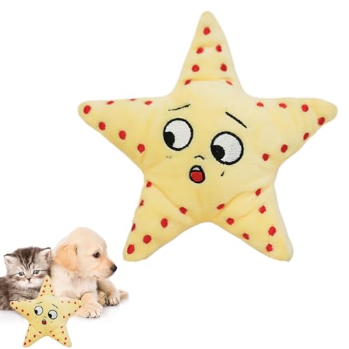 Squeaky Dog Toy for Interactive Play | Puzzle Game Plush Octopus and Starfish | Soft Squeaker for Engaging Puppy Teething | Perfect for Keeping Dogs Mentally Stimulated | Pet Supplies for Playful Pups von Ghjkldha