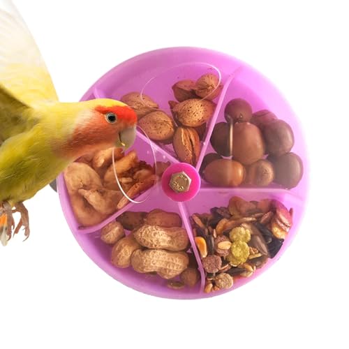 Vogelfutterspielzeug, Papageienfutterball, Papageienfutterspielzeug, Vogelkauspielzeug, unterteilte Futterbox, Vogelanreicherungsspielzeug, Futterspender Spielzeug für Papageien, Vögel und Kleintiere von Ghjkldha