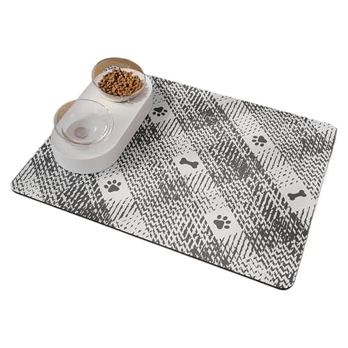 Waterproof Pet Placemat, Absorbent Dog Cat Feeding Mat, Quick-Dry Pet Mat for Feeding, Dog Water Dispenser Mat, Easy-Clean Placemat for Home Use,Absorbent Pet Feeding Mat von Ghjkldha