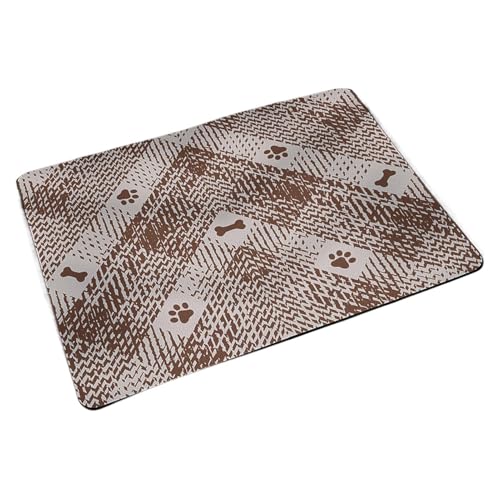 Waterproof Pet Placemat, Absorbent Dog Cat Feeding Mat, Quick-Dry Pet Mat for Feeding, Dog Water Dispenser Mat, Easy-Clean Placemat for Home Use,Absorbent Pet Feeding Mat von Ghjkldha