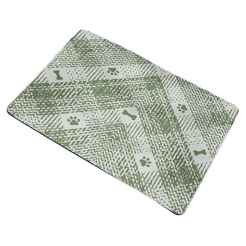 Waterproof Pet Placemat, Absorbent Dog Cat Feeding Mat, Quick-Dry Pet Mat for Feeding, Dog Water Dispenser Mat, Easy-Clean Placemat for Home Use,Absorbent Pet Feeding Mat von Ghjkldha