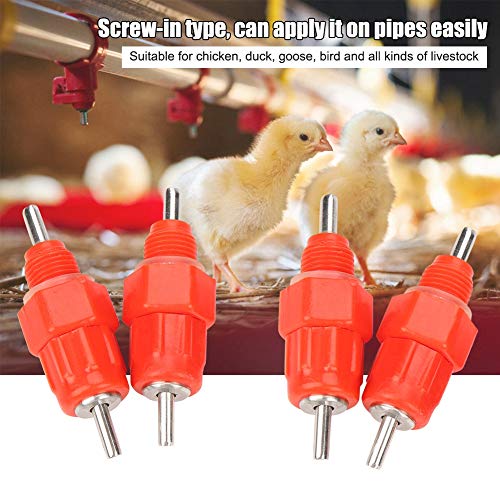 20pcs Automatische Wassernippeltrinker mit Hühnerwasser -Feeder für Hühnchen, Ente, Gänse und Andere Viehstock mit Hoher Empfindlichkeit und ohne Leckage von Ghzste