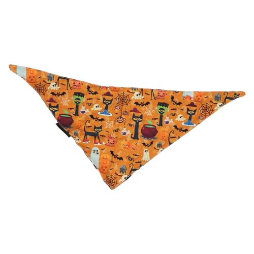 Ghzste Halloween-Hundehalstücher, Weiche Polyester-Hunde-Lätzchen, Schal, Verstellbare Haustier-Bandanas Partyreisen von Ghzste