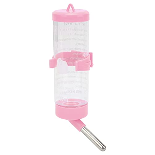 Ghzste Hamster-Trinkspender, Automatischer, Tropffreier Hamster-Wasserflaschenspender, Trinkbrunnen, Geeignet den Käfiggebrauch, Kleine Tiere (Rosa) von Ghzste