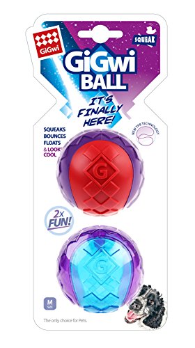 Gigwi Ball, Quietscher, Medium, 2 Stück von GiGwi