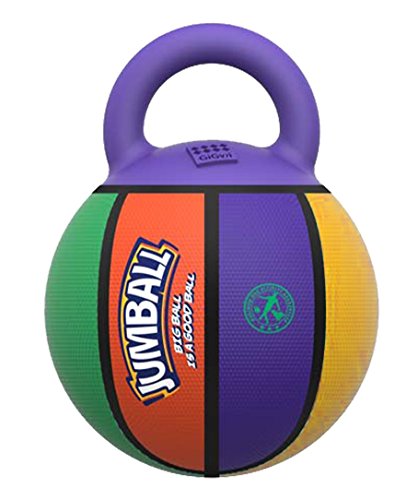 GiGwi Jumball Gummi Basketball Hundespielzeug mit Griff Hohe Sichtbarkeit Wurf Apportieren Spielzeug Hund Ball - Mehrfarbig GiGwi Jumball Gummi Basketball Hundespielzeug mit Griff Hohe Sichtbarkeit Wurf Apportieren Spielzeug Hund Ball - Mehrfarbig von GiGwi
