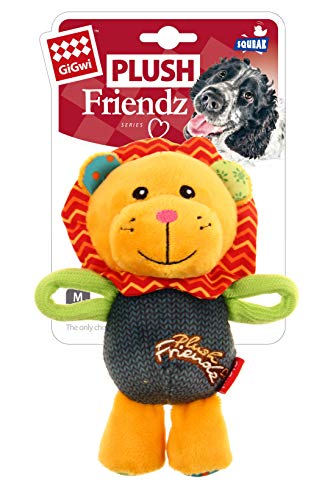 GiGwi Plush Friendz 6147 Hundespielzeug Quietscher, Löwe von GiGwi