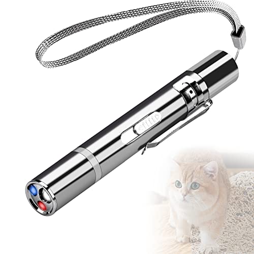 GiReich LED Pointer Katzen Hund Spielzeug, Interaktives Katzenspielzeug Stift, Wiederaufladbar über USB 3 in 1 LED Spielzeug für Katzen LED Light Licht Spielzeug für Haustiere Trainingsgerät von GiReich