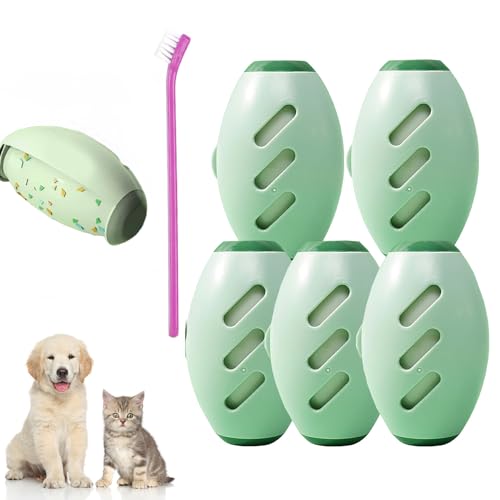 Blinksify Pet Hair Remover, Blinksify Reusable Pet Fur Collector, Blinks Fur Collector for Pet, Washable Pet Hair Remover, Pet Hair Remover Roller (5 Pcs Green) von Gienslru