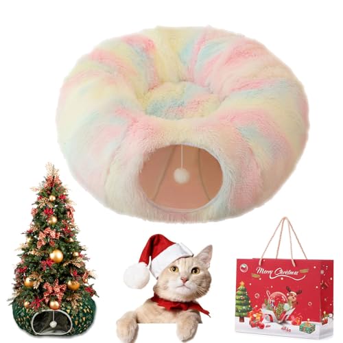 Cat Christmas Tree, Christmas Cat Tunnel, Cat Tunnel Bed Under Christmas Tree, Christmas Tree Cat Tunnel, Foldable Multi-Functional Cat Tunnel, Suitable for Medium and Small Cats (B) von Gienslru