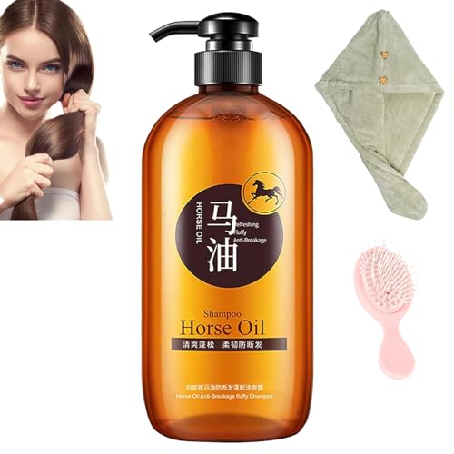 Horse Oil Nourishing Shampoo, Japanese Horse Oil Shampoo, Horse Oil Supple Moisturizing Shampoo, Japan Pure Horse Oil (1pcs) von Gienslru