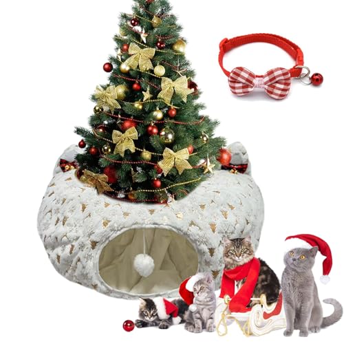 Katzentunnel Weihnachtsbaum, Cat Christmas Tree, Katzentunnel Weihnachten, Christmas Cat Tree, Christmas Cat Tunnel, Katzentunnel, geeignet für große, mittelgroße und kleine Katzen (B) von Gienslru