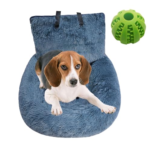 Pelzbarn Autositz Hund, Pelsbarn Autositz, Sicherheitssitz für Haustiere, Waschbarer Hundesitz in für kleine, Abnehmbarer und waschbarer Hundesitz mit dicken Kissen (B, M (72 * 60cm) von Gienslru