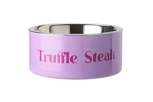 Futternapf Love Pets, Gr. M, Truffle Steak Eisen 20x9x20 cm Flieder von Giftcompany