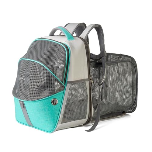 Gigicial Cat Carrier -Rucksäcke, atmungsaktives Mesh -Haustüte für Katzen Hunde tragbare Faltbare Haustierträger für Outdoor -Reise -Wandercamping (Blau) von Gigicial