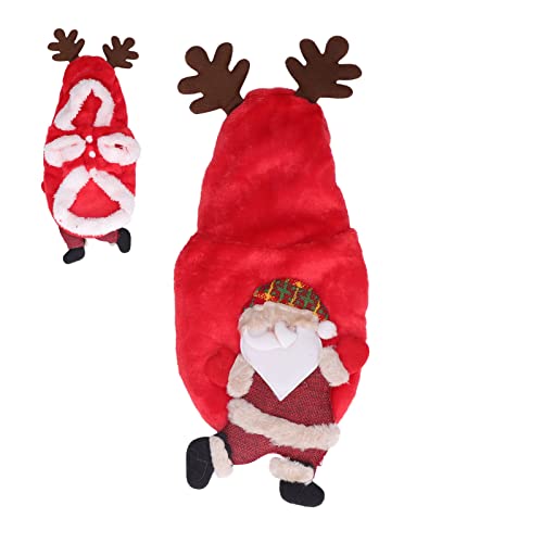 Gigicial Hunde-Weihnachtspullover, Weihnachtsmann-Kostüm, Kleidung, Hunde-Urlaubs-Outfit, Weihnachtskleider für Kätzchen, Katzen, Welpen (XL) von Gigicial