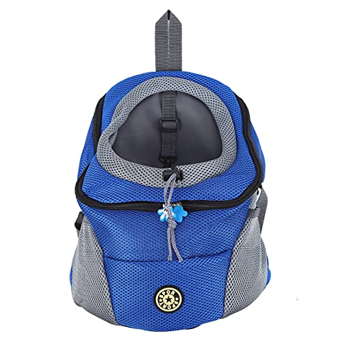 Gigicial Vorderrad-Rucksack, Kleiner Hunde-Vorderrucksack, belüfteter Netz-Hunde-Reiserucksack mit Sicherheitsgurt, verstellbare Träger, Hunde-Head-Out-Rucksäcke, für kleine Hunde (XL) von Gigicial