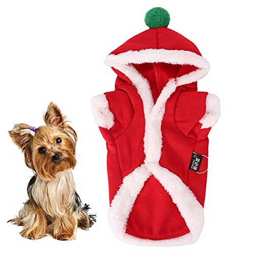 Gigicial Weihnachts-Hundekleidung, niedliche Kleidung für den Weihnachtstag, Hunde-Weihnachtspyjama für Hunde und Katzen, Weihnachtshaustier (XS) von Gigicial