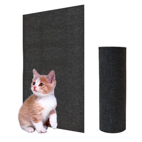 200cmx40cm Selbstklebend Kratzmatte Katze,Selbstklebend Kratzteppich Katze Wand,Kratzmatte Katze,DIY Kratzbrett Katze,Kratzschutz Sofa Katze,Kratzbrett Katzen kratzschutz,Katzenkratzmatte(Dunkelgrau) von Gigtoop