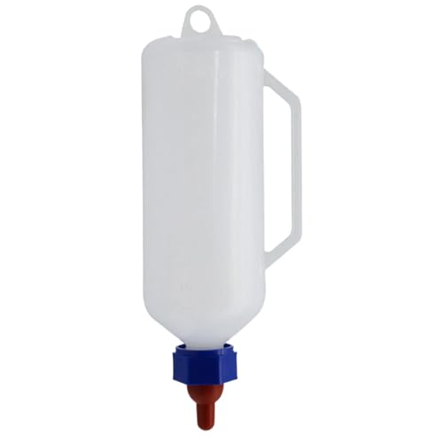 Gihioue Kalbflasche, Babyziegenflasche - 1L Lammfütterungsflasche - Hangable Baby Goat Supplies, multifunktionale Milchfuttermittel für kleine Schaflämmer und Ferkel von Gihioue