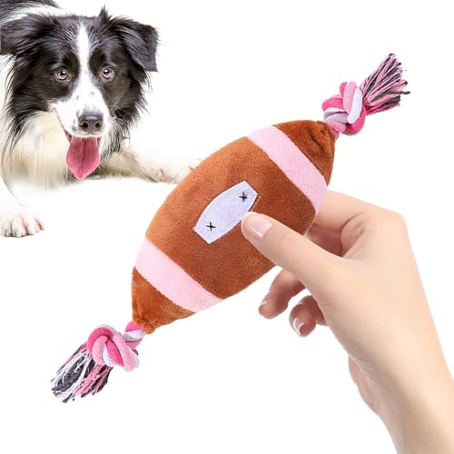 Gihioue Quietschendes Hundespielzeug,Quietschendes Hundespielzeug, Sound Hund Plüschtier Ball Form Hundespielzeug, Sicheres Hundespielzeug mit weichem Ball, Hundespielzeug für kleine Hunde, harmloses von Gihioue