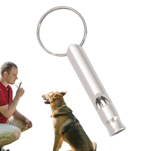 Hundepfeife zum Aufhören des Bellens, Hundetrainingspfeife zum Erinnern - Hunderückrufpfeife aus Aluminiumlegierung, Antibell-Ultraschallgerät - Tragbares Verhaltenshilfen für das Hundetraining, Stopp von Gihioue