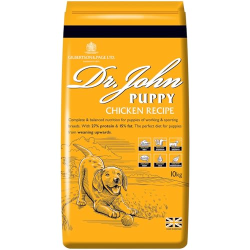 Dr John Hundefutter Trocken Trockenfutter Für Hunde 10 kg Hundetrockenfutter Geflügel Futter Für Welpen Aller Rassen Puppy von Gilbertson & Page