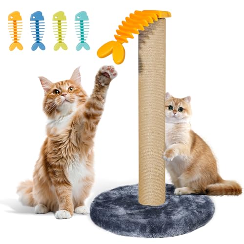 45,7 cm hoher Kratzbaum für Kätzchen, Jute-Kratzbaum mit Spielzeug für Kätzchen und erwachsene Katzen, kleiner Katzenturm mit Spielzeug, Katzenaktivitätsbaum für drinnen von Giliglue