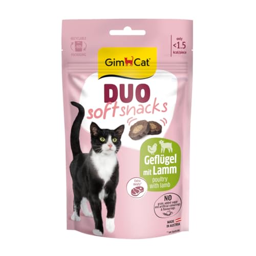 GimCat Duo Soft Snacks mit Geflügel mit Lamm - 1 Beutel (1 x 50 g) von GimCat