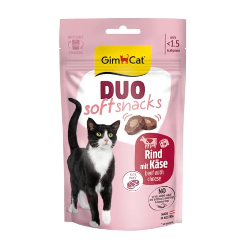 GimCat Duo Soft Snacks mit Rind mit Käse - 1 Beutel (1 x 50 g) von GimCat