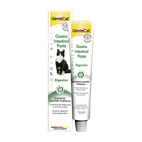 GimCat EXPERT LINE Gastro Intestinal Paste - Funktionaler Katzensnack unterstützt Verdauung und Darmflora - 1 Tube (1 x 50 g) von GimCat