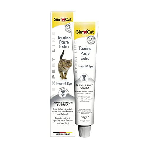 GimCat EXPERT LINE Taurine Paste Extra - Funktionaler Katzensnack fördert Herzfunktion und Sehkraft - 1 Tube (1 x 50 g) von GimCat