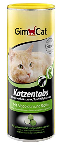 GimCat Katzentabs Algobiotin und Biotin - Köstlicher Katzensnack für glänzendes Fell und geschmeidige Haut - 1 Dose (1 x 425 g) von GimCat