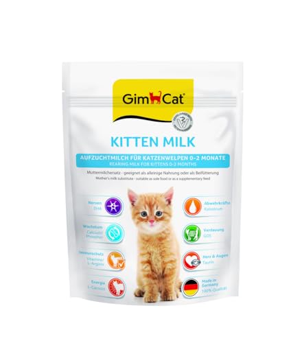 GimCat Kitten Milk Muttermilchersatz - Katzenmilch mit Taurin und Calcium - 1 Beutel (1 x 200 g) von GimCat