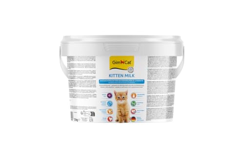 GimCat Kitten Milk Muttermilchersatz -Katzenmilch mit Taurin und Calcium - 1 Eimer (1 x 2 kg) von GimCat