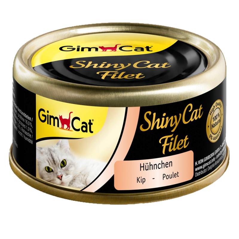 GimCat ShinyCat Filet Dose 6 x 70 g - Hühnchen von Gimcat