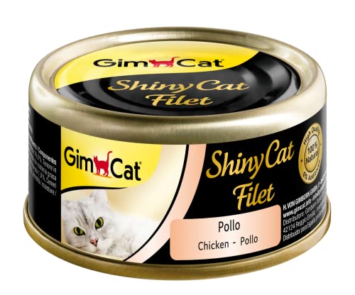 GimCat ShinyCat Filet - Huhn - 24 x 70 g von GimCat