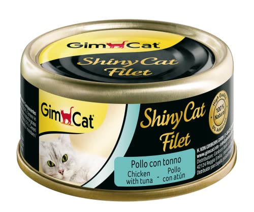 GimCat ShinyCat Filet - Huhn mit Thunfisch - 24 x 70 g von GimCat