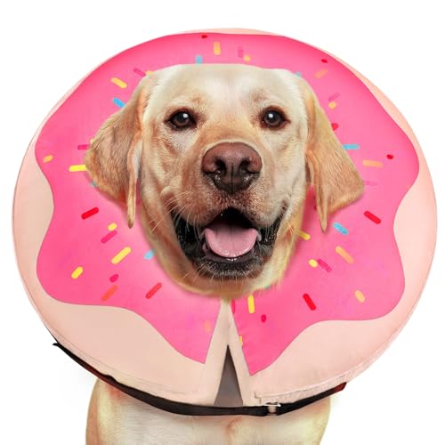 Aufblasbarer Hundekegel - Donut Pink L von Gimars