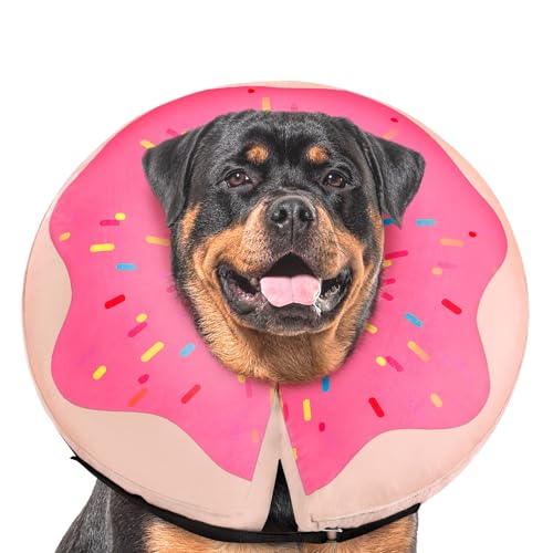 Aufblasbarer Hundekegel - Donut Pink XL von Gimars