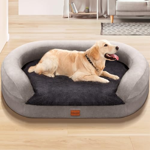 Gimars L Semicircular Orthopedic Thicken Egg Foam Ultra Soft Dog Beds for Extra Large Dog von Gimars