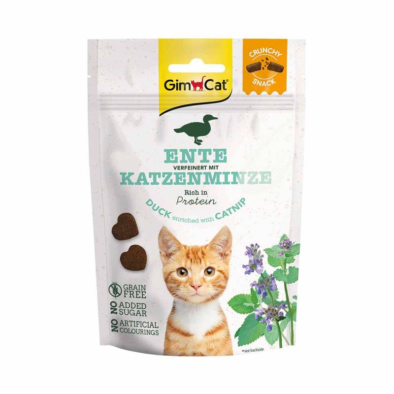 GimCat Crunchy Snacks Ente mit Katzenminze 12x50g von Gimcat