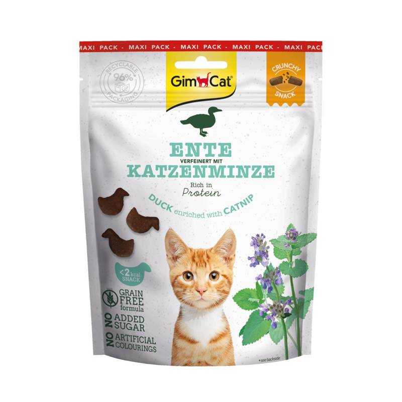 GimCat Crunchy Snacks Ente mit Katzenminze 140g von Gimcat